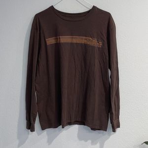 THE NORTH FACE A5 Series Brown Long Sleeve Tee Size Large